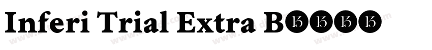 Inferi Trial Extra B字体转换